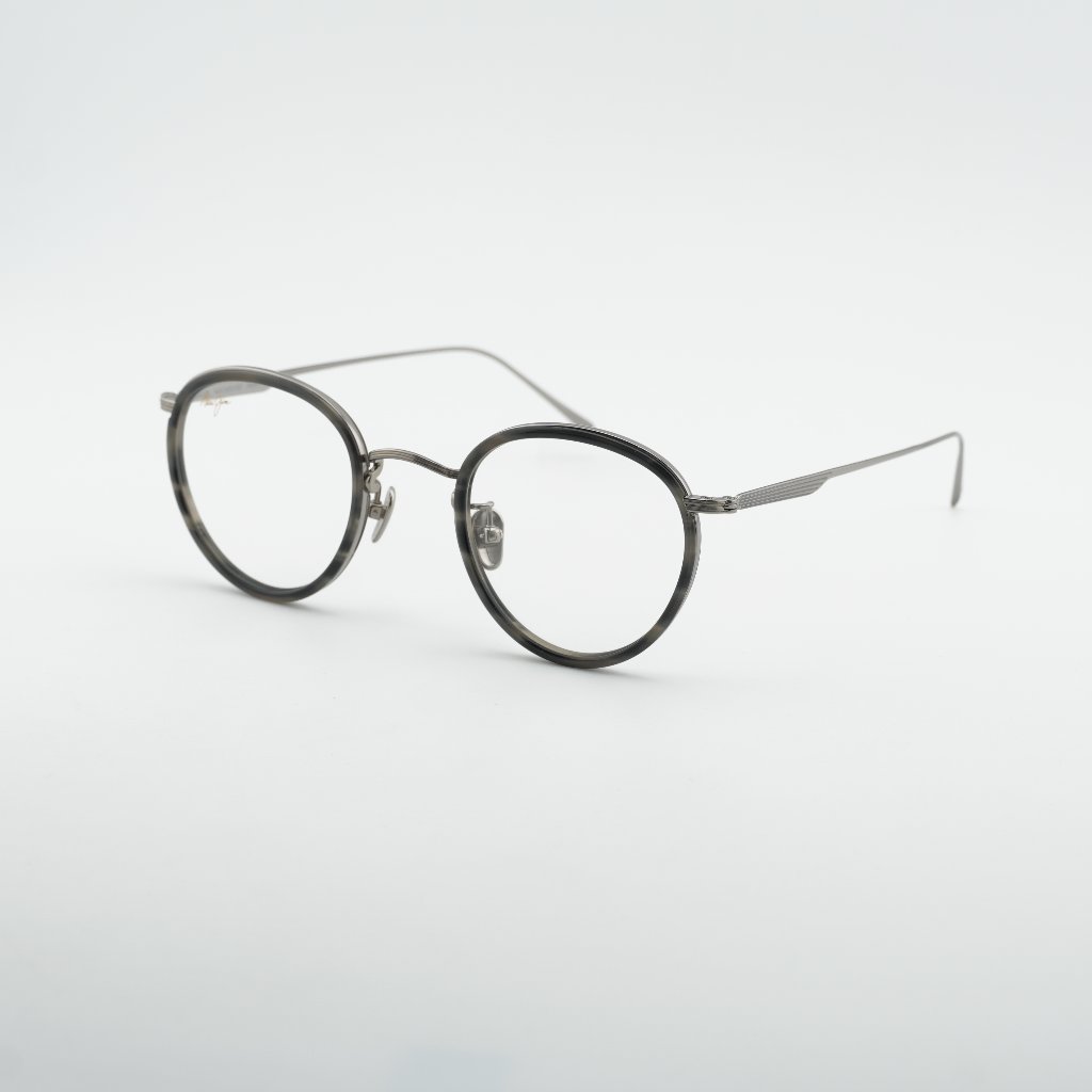 Maui Jim Mjo 2420 02c Eyeglasses Silver/Grey 46mm Round Frame